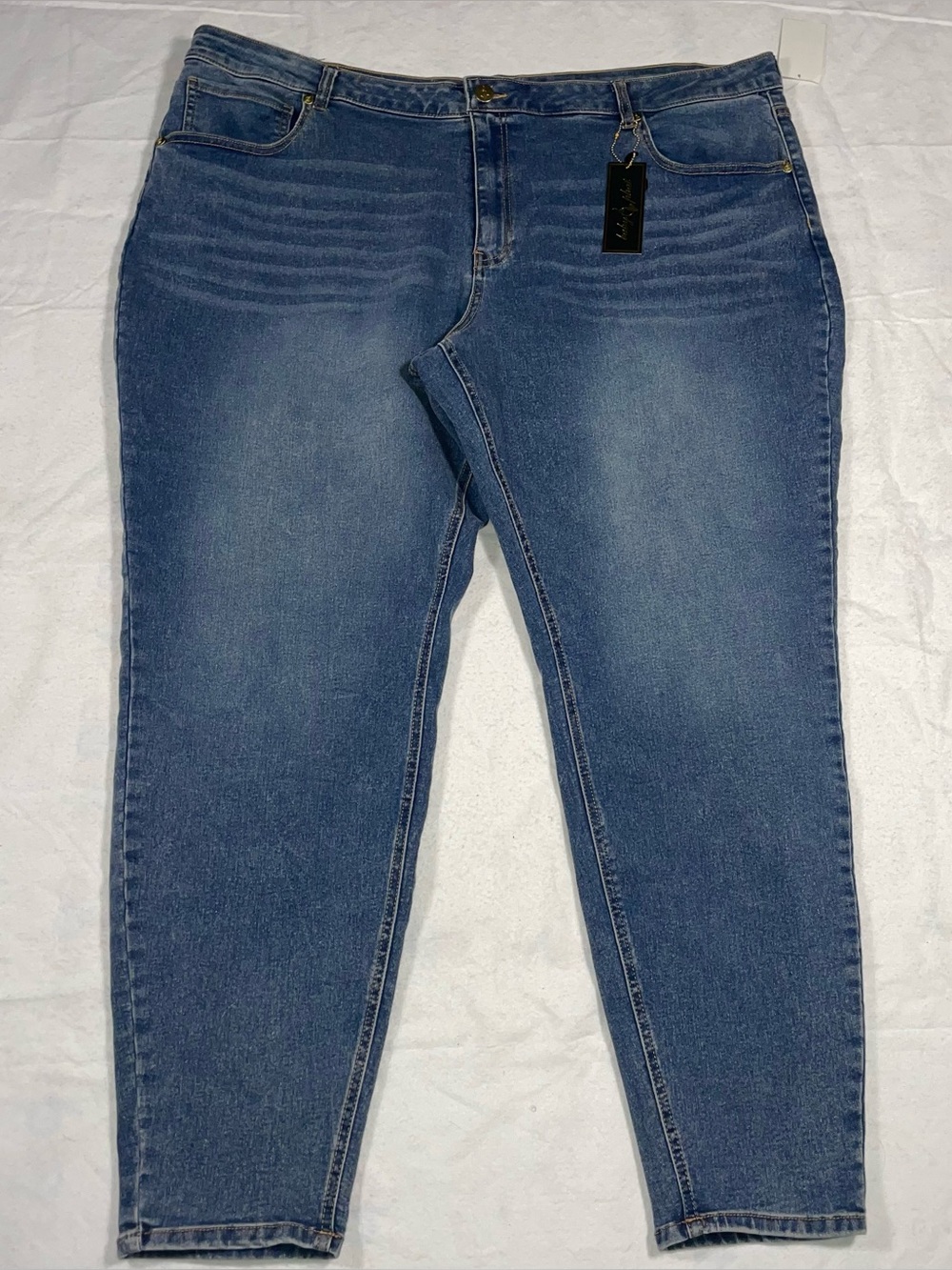 Baby Phat 24 Sun Bleach Cotton Blend Pocket Embroidery Jeans NWT Y2K